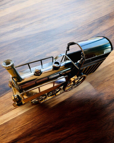 Locomotiva de ferro "Retro Express" – decoração, modelo, feito à mão com possibilidade de gravação para presente