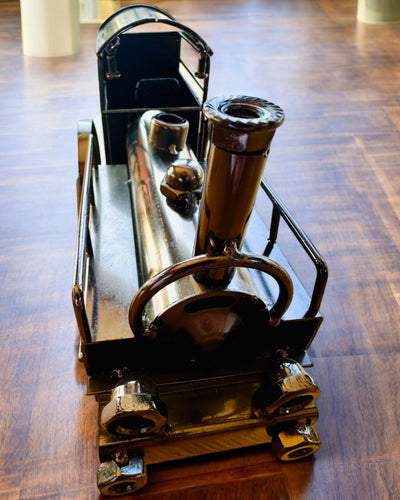 Locomotiva de ferro "Retro Express" – decoração, modelo, feito à mão com possibilidade de gravação para presente