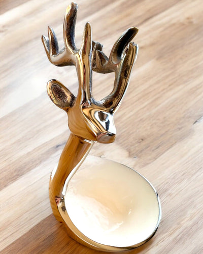 Tigela Elegante Beleza com Chifres – Artesanato da Índia, personalização com gravação