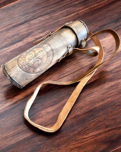 Luneta Premium "Voyager" com Luneta Gravada e Estojo de Pele Natural, possibilidade de personalização com gravação para presente