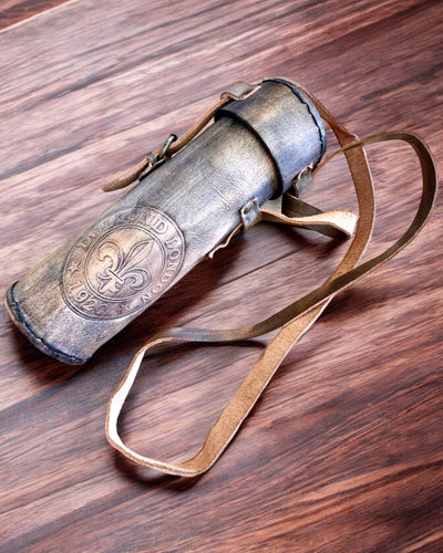 Luneta Premium "Voyager" com Luneta Gravada e Estojo de Pele Natural, possibilidade de personalização com gravação para presente