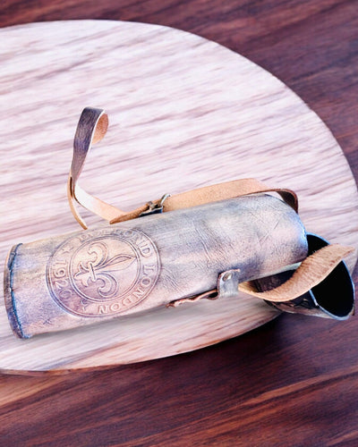 Luneta Premium "Voyager" com Luneta Gravada e Estojo de Pele Natural, possibilidade de personalização com gravação para presente