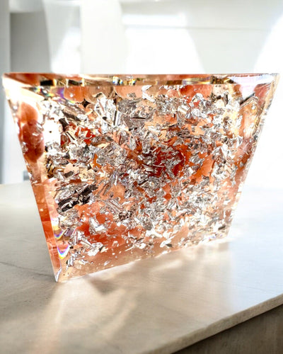 Pirâmide Energética "Meditação da Paz" com Pedras Preciosas