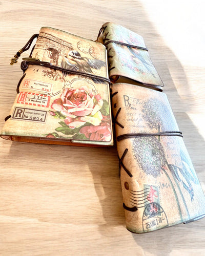 Notatnik Vintage Memoire com gravação personalizada - 3 modelos à escolha, caderno para presente