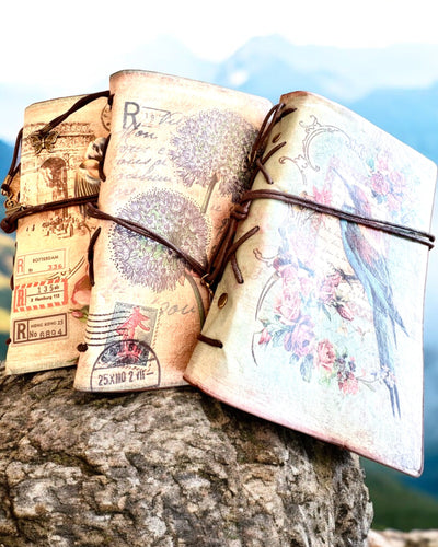 Notatnik Vintage Memoire com gravação personalizada - 3 modelos à escolha, caderno para presente