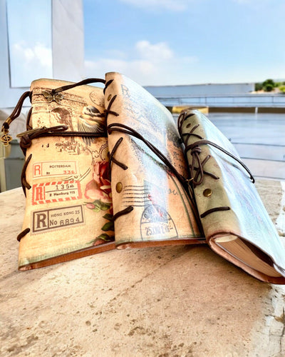 Notatnik Vintage Memoire com gravação personalizada - 3 modelos à escolha, caderno para presente