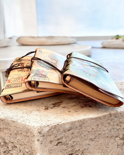 Notatnik Vintage Memoire com gravação personalizada - 3 modelos à escolha, caderno para presente