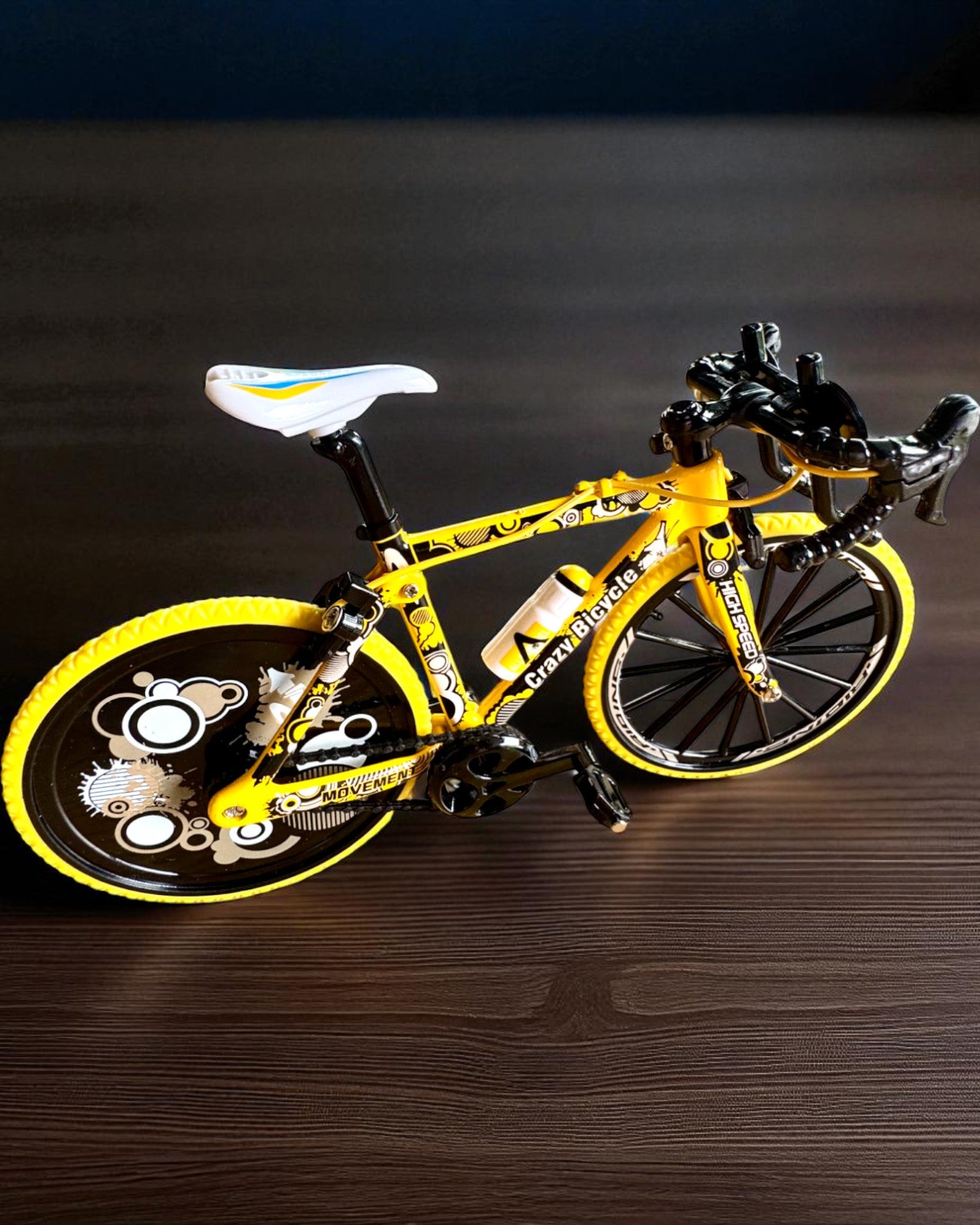 Modelo em miniatura de bicicleta colecionável em metal "Speed Rider 1.2" – personalização com gravação para presente, 2 variantes de cor