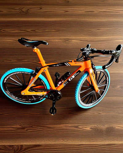 Modelo em miniatura de bicicleta colecionável em metal "Speed Rider 1.2" – personalização com gravação para presente, 2 variantes de cor