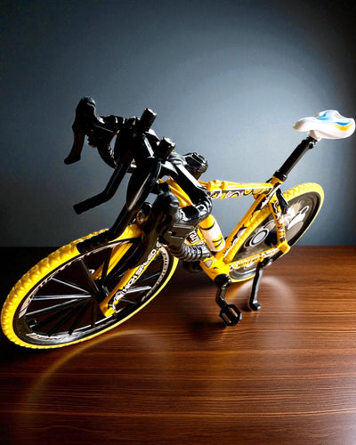 Modelo em miniatura de bicicleta colecionável em metal "Speed Rider 1.2" – personalização com gravação para presente, 2 variantes de cor
