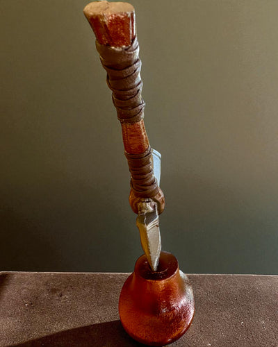 Storm Relic – martelo decorativo com base, 26 cm, feito à mão, possibilidade de personalização com gravação para presente