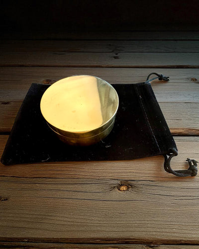 Bússola Solar Voyager 7 cm – relógio de sol em latão com bússola, personalização com gravação para presente