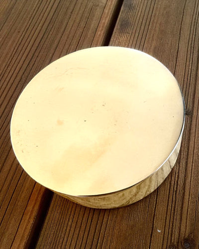 Bússola Solar Voyager 7 cm – relógio de sol em latão com bússola, personalização com gravação para presente