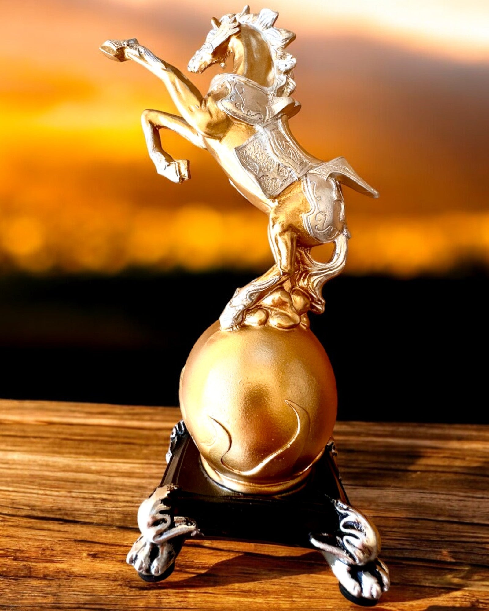 Elegante Estatueta "Złoty Rumak" - com possibilidade de gravação para presente