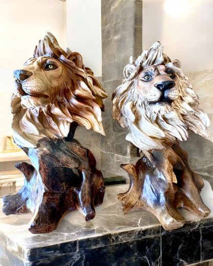 "Lwia Odwaga" - Estatueta de Resina, 28 cm de altura, com opção de gravação para presente