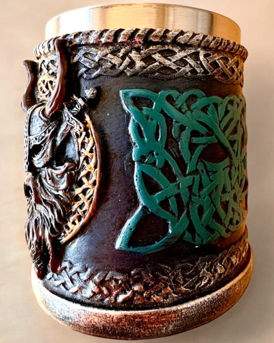 Caneca Viking Ragnar's Horn - com Opção de Gravação para presente, 250 ml