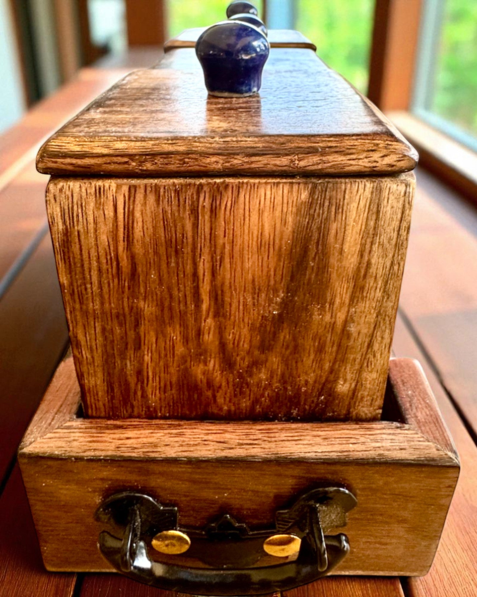 Conjunto Royal Trio – Chá, Café, Açúcar de madeira Shisham, feito à mão, com opção de gravação para presente