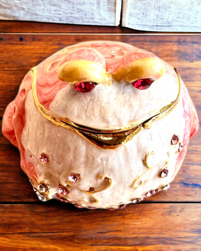 Caixa decorativa elegante "Żabi Skarb" para presente personalizável, com opção de gravação