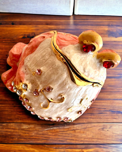 Caixa decorativa elegante "Żabi Skarb" para presente personalizável, com opção de gravação