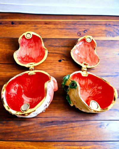 Caixa decorativa elegante "Żabi Skarb" para presente personalizável, com opção de gravação