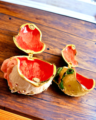 Caixa decorativa elegante "Żabi Skarb" para presente personalizável, com opção de gravação