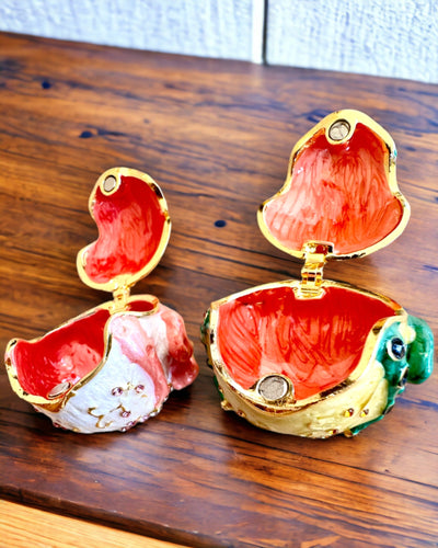 Caixa decorativa elegante "Żabi Skarb" para presente personalizável, com opção de gravação