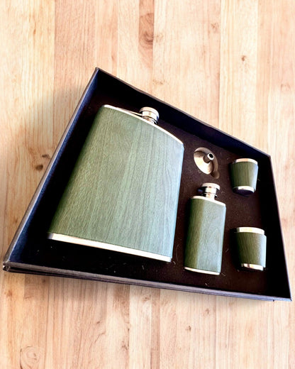 Conjunto de frascos com copos "Forest Spirit", para presente personalização com gravação