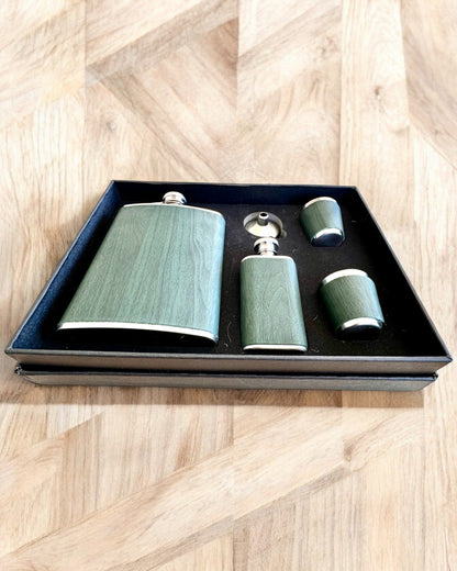 Conjunto de frascos com copos "Forest Spirit", para presente personalização com gravação