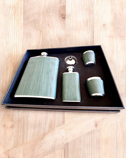 Conjunto de frascos com copos "Forest Spirit", para presente personalização com gravação
