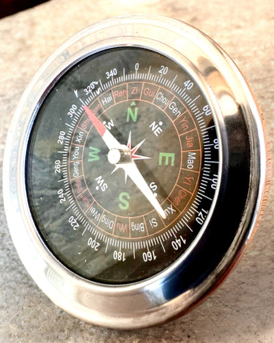 Kompas Feng Shui – Precisão em Aço, personalização com gravação para presente