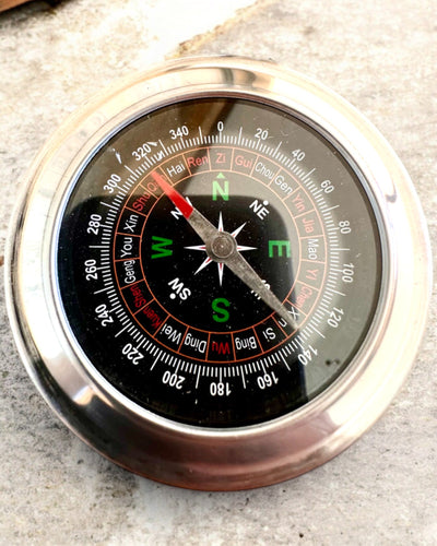 Kompas Feng Shui – Precisão em Aço, personalização com gravação para presente