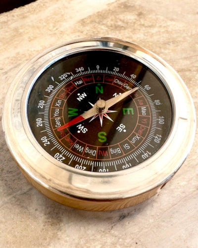 Kompas Feng Shui – Precisão em Aço, personalização com gravação para presente