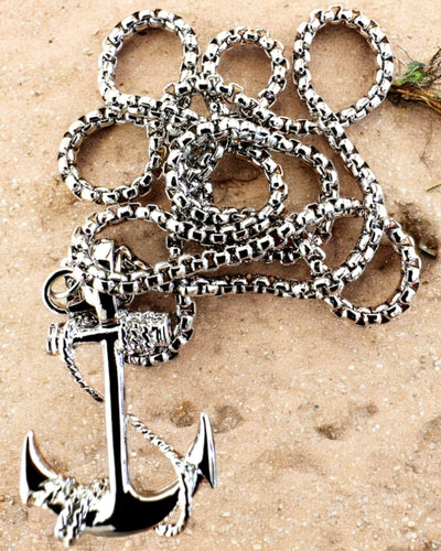 Âncora de Determinação, Amuleto Marinho, colar, possibilidade de personalização com gravação para presente, 3 variantes à escolha