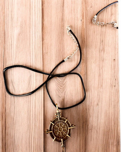 Amuleto Guerreiro do Norte - Bússola Viking, possibilidade de personalização com gravação para presente, 2 variantes à escolha