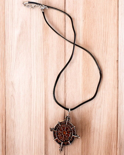 Amuleto Guerreiro do Norte - Bússola Viking, possibilidade de personalização com gravação para presente, 2 variantes à escolha