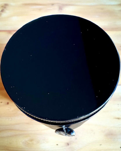 Vela de soja intencional 250 ml com pedra natural – escolha a sua energia: Citrino ou Granada, personalização com gravação para presente