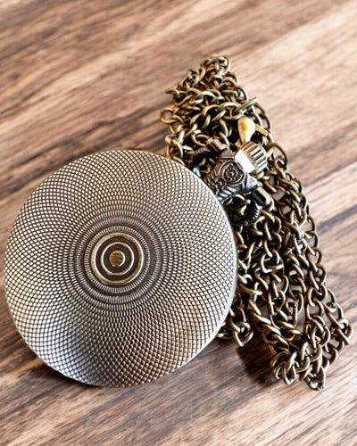 Relógio de bolso Unicorn Elegance com corrente, motivo de unicórnio, gravação personalizada gratuita