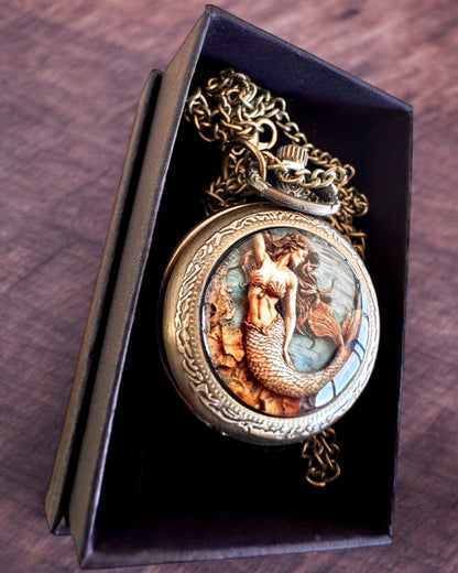 Relógio de Bolso "Syrena Tajemnic", possibilidade de personalização com gravação para presente