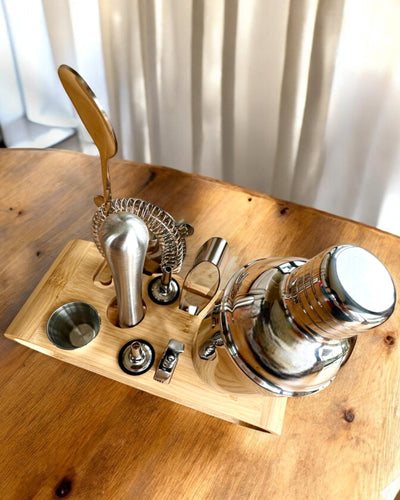 Conjunto de bar "MixMaster Pro", possibilidade de personalização com gravação para presente