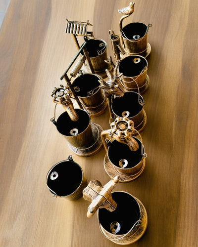 Cinzeiro Metálico Estiloso "Rustic Charm" com 19-23 cm de altura, 8 variantes à escolha, gravação a pedido