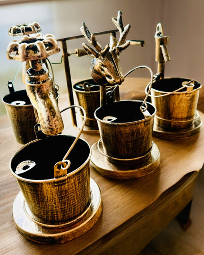 Cinzeiro Metálico Estiloso "Rustic Charm" com 19-23 cm de altura, 8 variantes à escolha, gravação a pedido