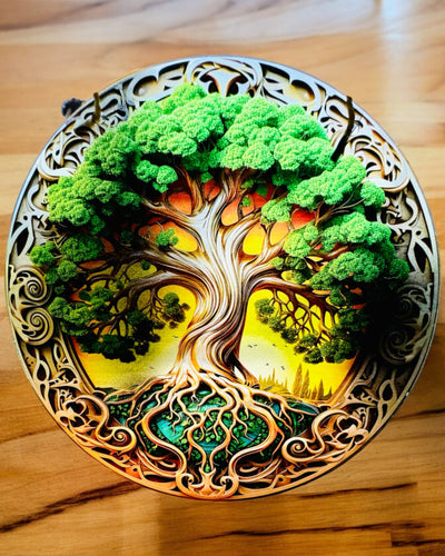 Pendente "Círculos Mágicos da Natureza" - possibilidade de personalização com gravação. 3 variantes à escolha