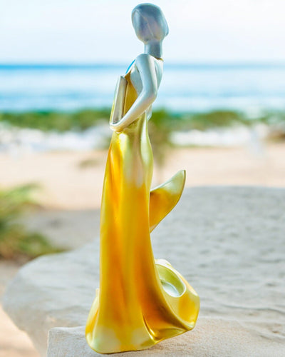 Elegante Suporte para Garrafa - Estátua da Dama - personalização com gravação, 2 variantes à escolha