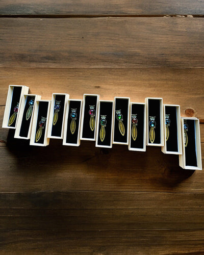 Marcador de livro "Coruja com Constelações" - 12 variantes à escolha, personalização com gravação