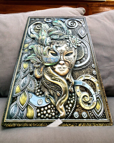 Caderno Artístico, caderno mascarada - A5, personalização com gravação para presente