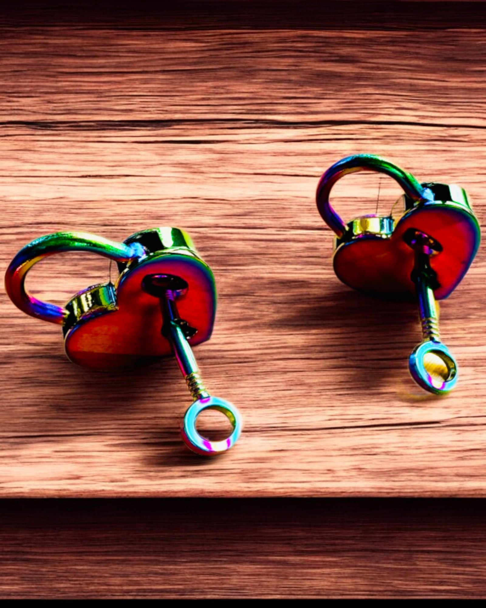 Cadeados de Amor Mini Coração DeLuxe - Conjunto de 2 cadeados com chaves, 6 variantes à escolha, possibilidade de personalização com gravação para presente