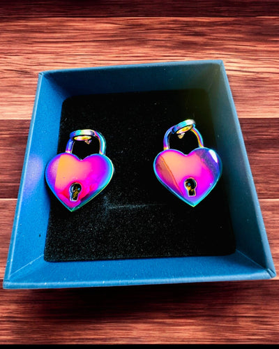 Mini Cadeados de Coração DeLuxe para Namorados, Conjunto de 2 cadeados com chaves, 6 variantes à escolha, possibilidade de personalização com gravação para presente