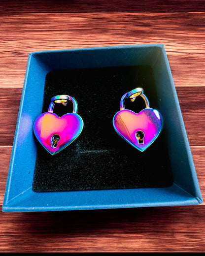 Cadeados de Amor Mini Coração DeLuxe - Conjunto de 2 cadeados com chaves, 6 variantes à escolha, possibilidade de personalização com gravação para presente