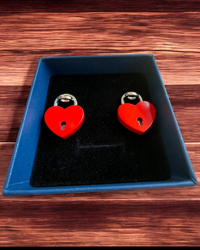 Mini Cadeados de Coração DeLuxe para Namorados, Conjunto de 2 cadeados com chaves, 6 variantes à escolha, possibilidade de personalização com gravação para presente