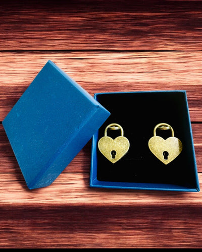 Mini Cadeados de Coração DeLuxe para Namorados, Conjunto de 2 cadeados com chaves, 6 variantes à escolha, possibilidade de personalização com gravação para presente